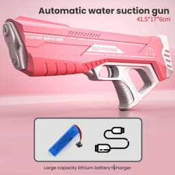 image-Space Water Gun Electric Automatic Water Absorption Water Fights Toy Outdoor Beach Swimming Pool Bath Toys For Children Kid Gift