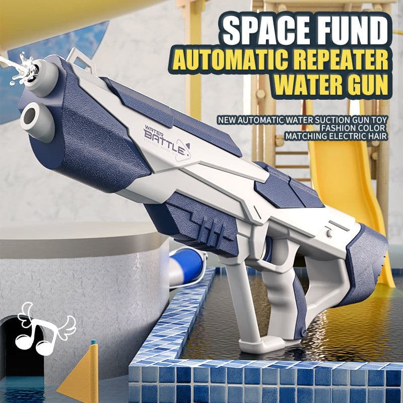 image-Space Water Gun Electric Automatic Water Absorption Water Fights Toy Outdoor Beach Swimming Pool Bath Toys For Children Kid Gift