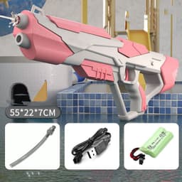 image-Space Water Gun Electric Automatic Water Absorption Water Fights Toy Outdoor Beach Swimming Pool Bath Toys For Children Kid Gift