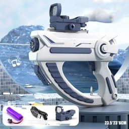 image-Space Water Gun Electric Automatic Water Absorption Water Fights Toy Outdoor Beach Swimming Pool Bath Toys For Children Kid Gift