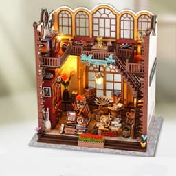 image-Magic Book House Three-dimensional Puzzle Model Wooden Toys