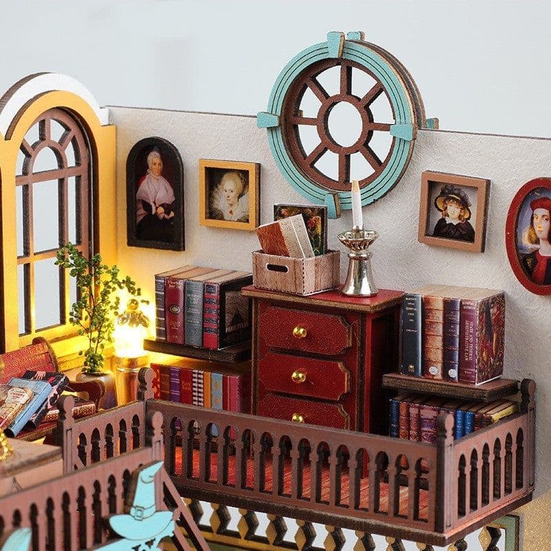 image-Magic Book House Three-dimensional Puzzle Model Wooden Toys