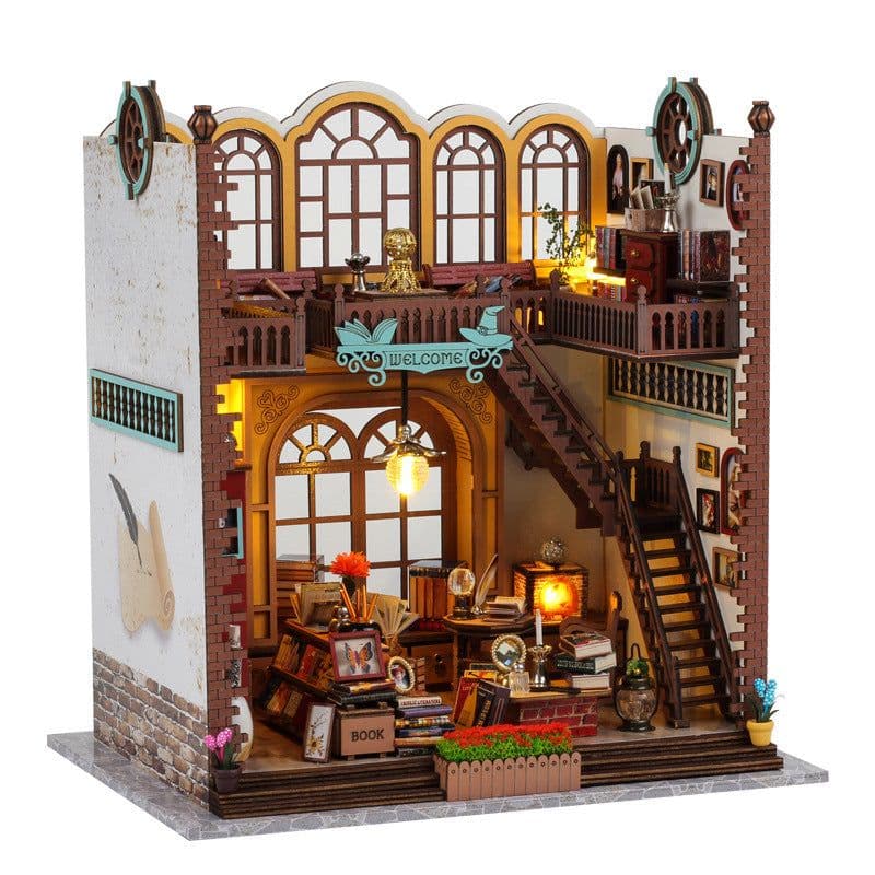 image-Magic Book House Three-dimensional Puzzle Model Wooden Toys