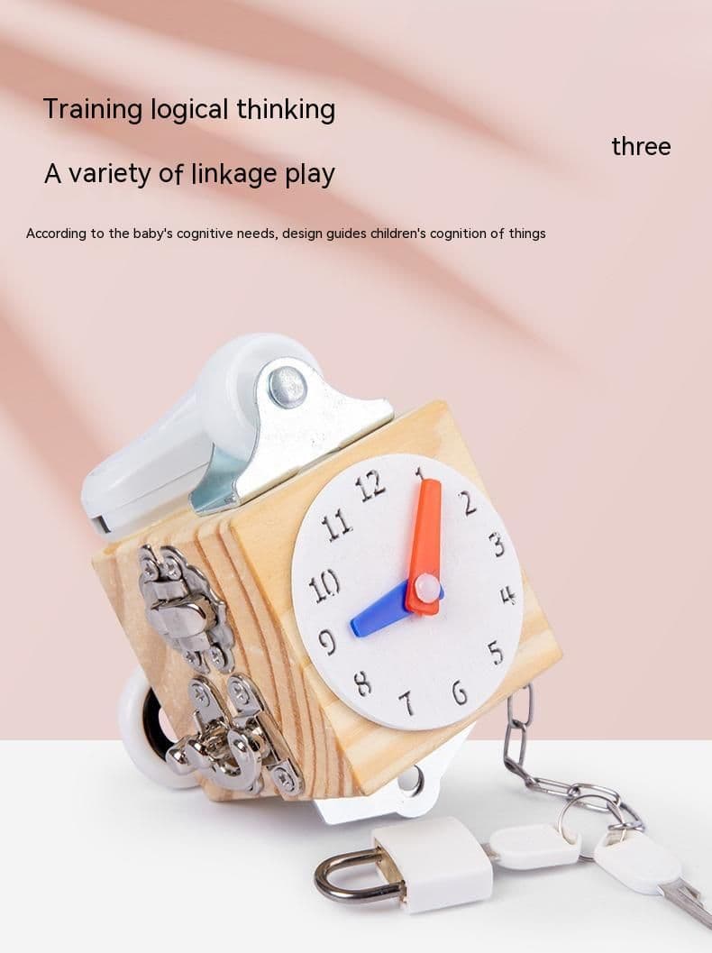 image-Busy Block Children's Montessori Early Education Teaching Aids Kindergarten Montessori Unlocking Toys