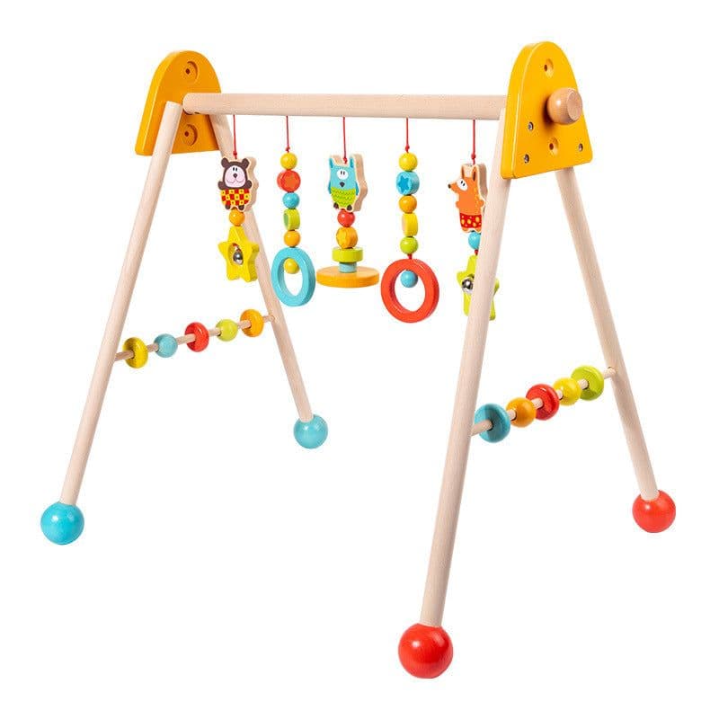 image-Wooden Newborn Fitness Equipment Pendant Rings