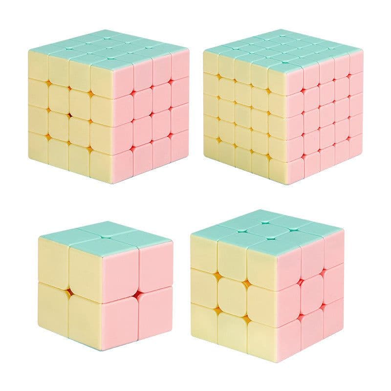 image-Holy Hand Legend Macaron Color Third-level Fun Introduction 2345-level Fidget Cube Pink Educational Toys