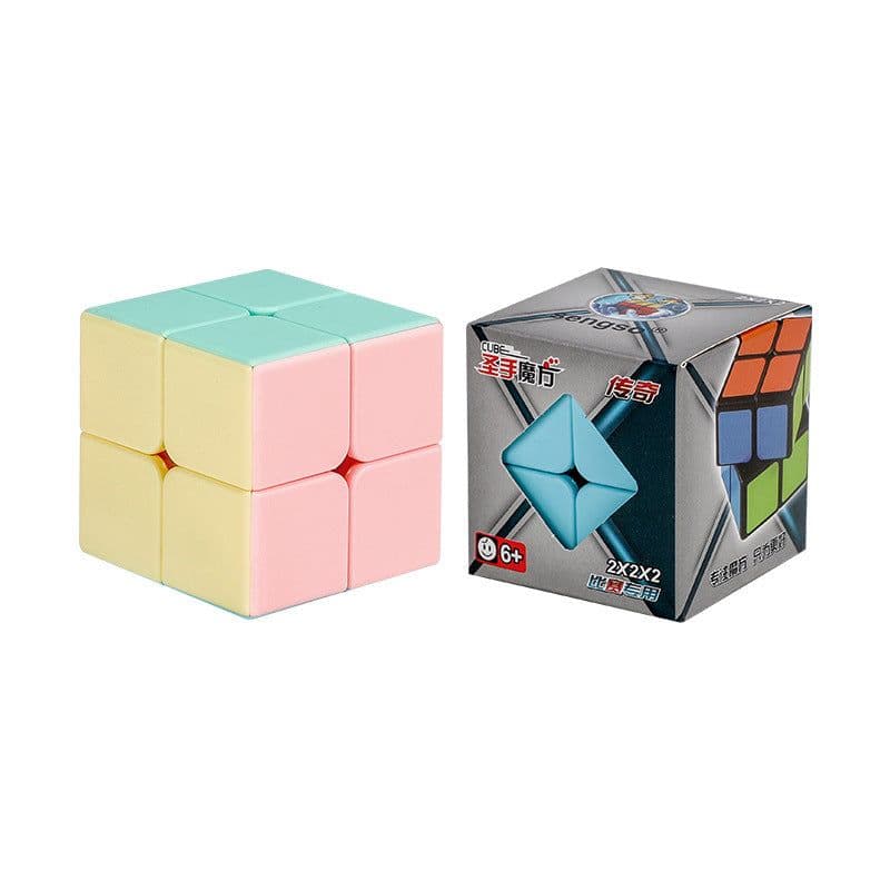 image-Holy Hand Legend Macaron Color Third-level Fun Introduction 2345-level Fidget Cube Pink Educational Toys