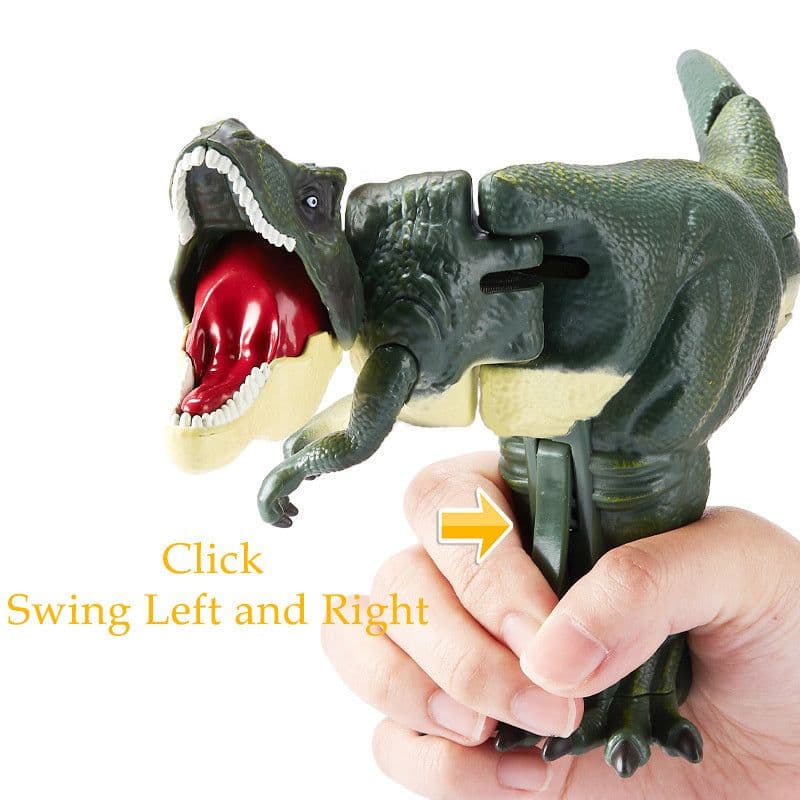 image-Children Decompression Dinosaur Toy Creative Battery-free Telescopic Spring Swing Dinosaur Fidget Toys Christmas Gifts For Kids