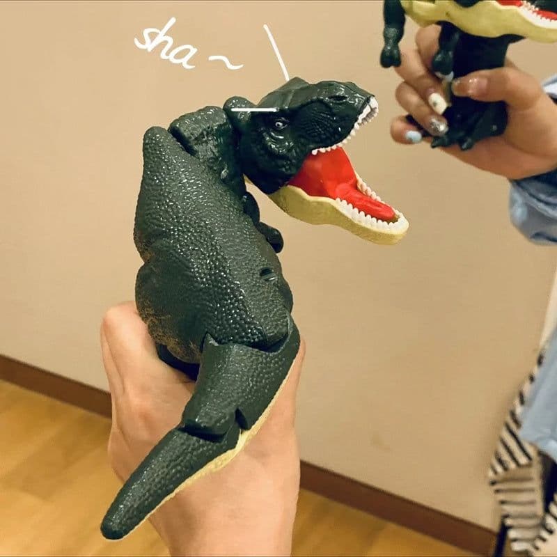 image-Children Decompression Dinosaur Toy Creative Battery-free Telescopic Spring Swing Dinosaur Fidget Toys Christmas Gifts For Kids
