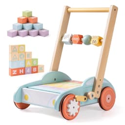 image-ROBUD Wooden Baby Walker Push With ABC 123 Traffic Sign Gifts For Todders 3 Year