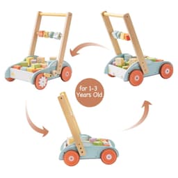 image-ROBUD Wooden Baby Walker Push With ABC 123 Traffic Sign Gifts For Todders 3 Year