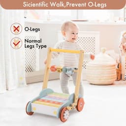 image-ROBUD Wooden Baby Walker Push With ABC 123 Traffic Sign Gifts For Todders 3 Year