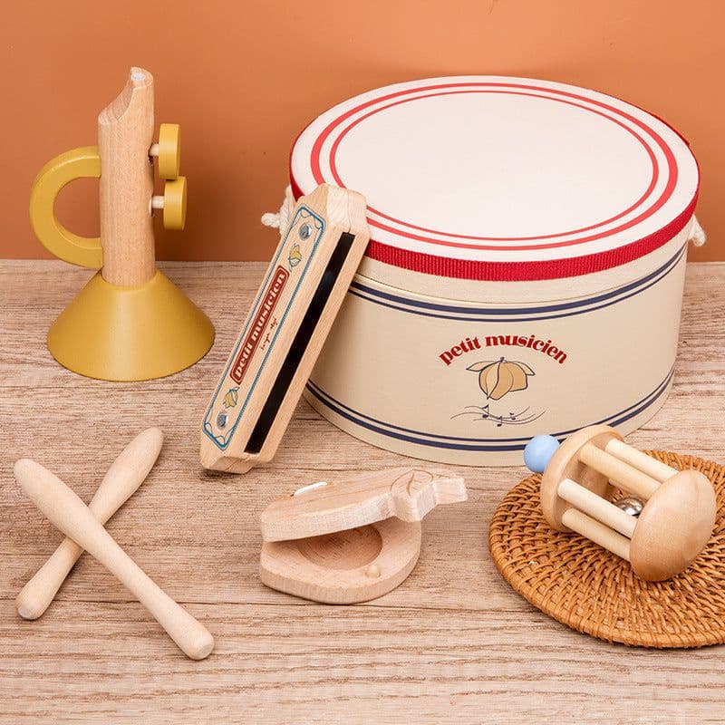 image-Wooden Early Education Infant Percussion Toys