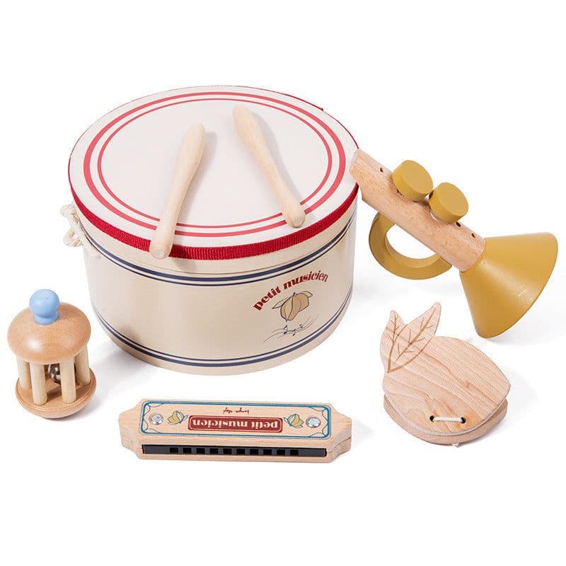 image-Wooden Early Education Infant Percussion Toys