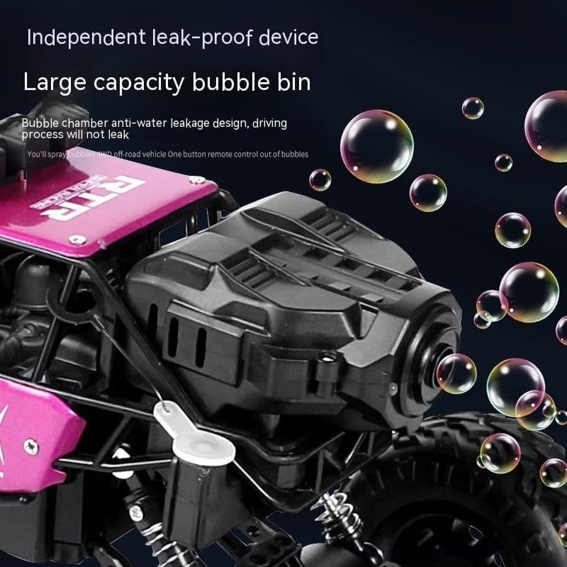 image-Blowing Bubble Remote Control Vehicle Alloy 4WD Off Road Vehicle