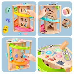 image-Rotating Colorful Gliding Car Intellective Toys Inertia Slide Car