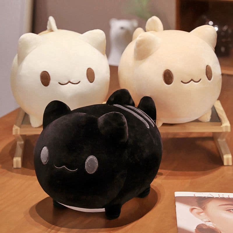 image-Cartoon Cute Fishtail Cat Plush Toy Accompany Doll Girl Bed Sofa Doll Birthday Gift