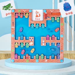 image-Magnetic Letters Matching Walking Parking Maze Letters Early Cognitive Education Educational Toys