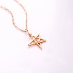 image-Gold necklace female little star personality Pendant