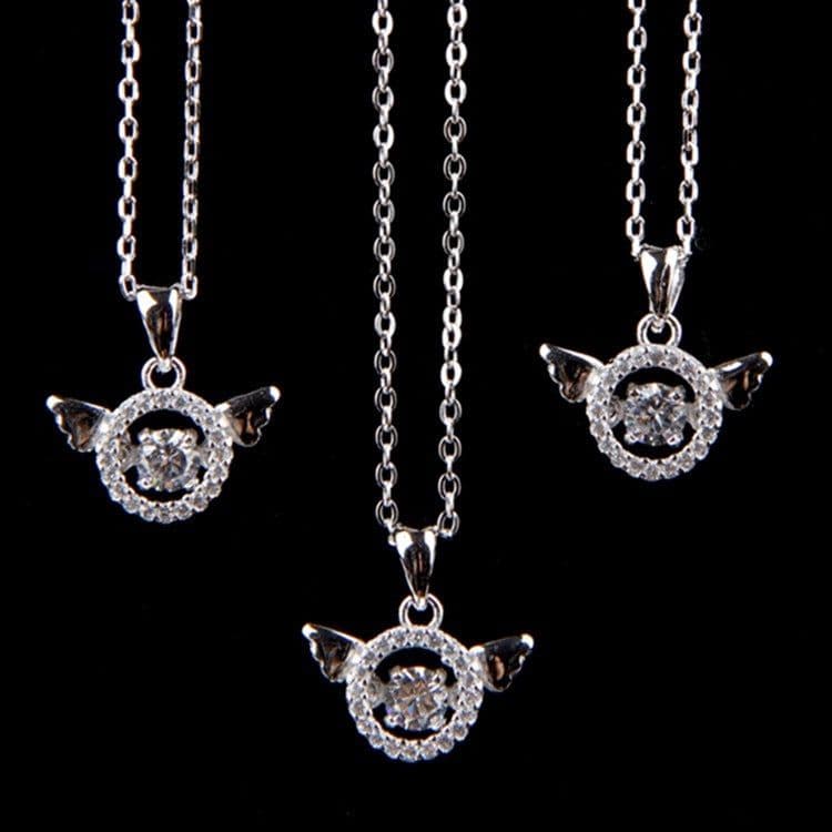 image-925 silver simple all-match necklace
