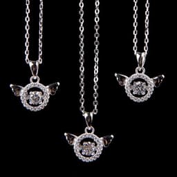 image-925 silver simple all-match necklace
