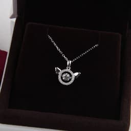 image-925 silver simple all-match necklace