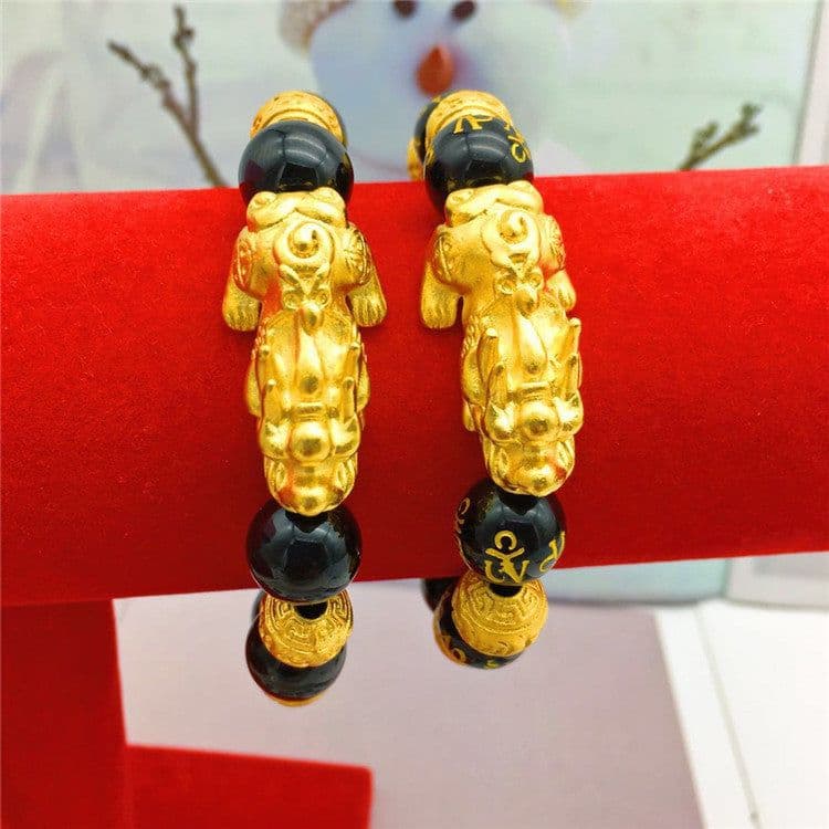 image-Vietnamese sand gold jewelry gold-plated brave bracelet
