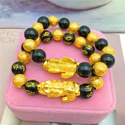 image-Vietnamese sand gold jewelry gold-plated brave bracelet