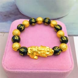 image-Vietnamese sand gold jewelry gold-plated brave bracelet