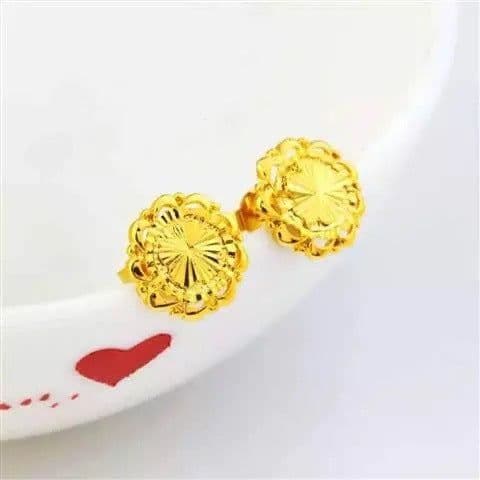 image-24K Gold Plated Earrings Euro Gold Jewelry New Popular Earrings