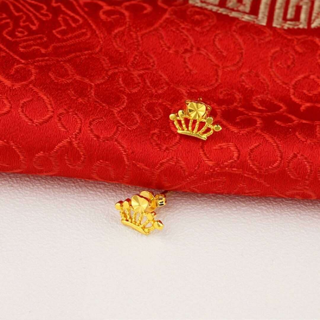 image-24K Gold Plated Earrings Euro Gold Jewelry New Popular Earrings