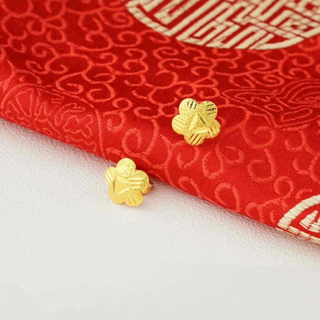 image-24K Gold Plated Earrings Euro Gold Jewelry New Popular Earrings