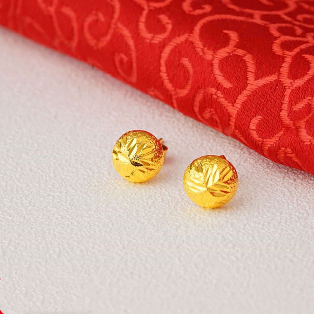image-24K Gold Plated Earrings Euro Gold Jewelry New Popular Earrings
