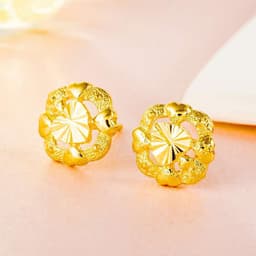 image-24K Gold Plated Earrings Euro Gold Jewelry New Popular Earrings