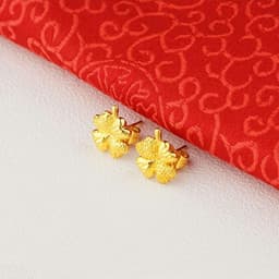 image-24K Gold Plated Earrings Euro Gold Jewelry New Popular Earrings