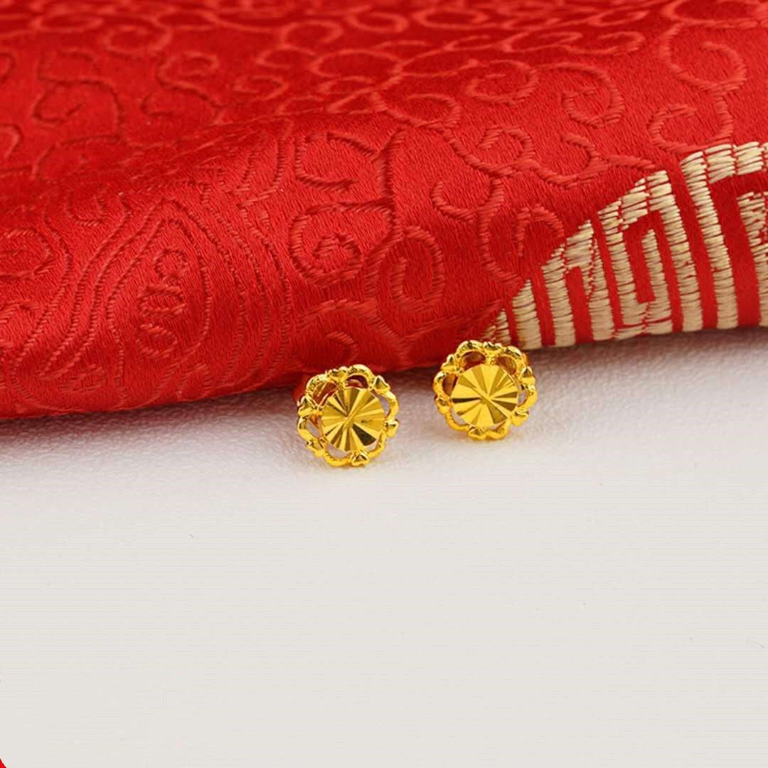 image-24K Gold Plated Earrings Euro Gold Jewelry New Popular Earrings