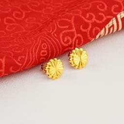 image-24K Gold Plated Earrings Euro Gold Jewelry New Popular Earrings