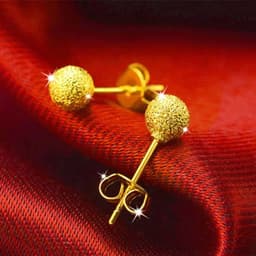 image-24K Gold Plated Earrings Euro Gold Jewelry New Popular Earrings