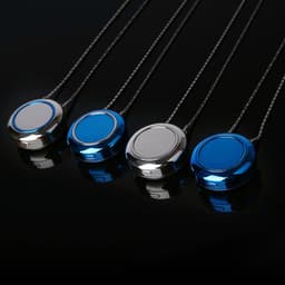 image-Wearable portable negative ion air purifier Necklace wear purifying pendant gift