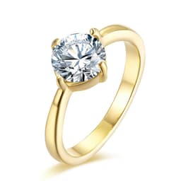 image-Rose gold and zircon ring