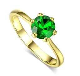 image-Rose gold and zircon ring