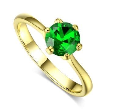 image-Rose gold and zircon ring
