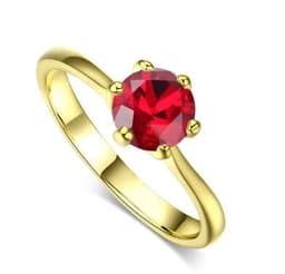 image-Rose gold and zircon ring