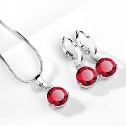 image-Water Drop Necklace Earring Set