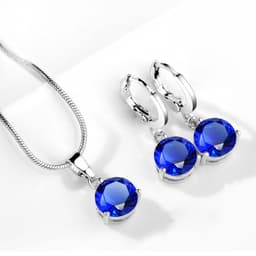 image-Water Drop Necklace Earring Set