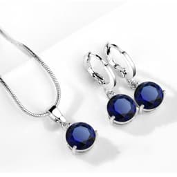image-Water Drop Necklace Earring Set