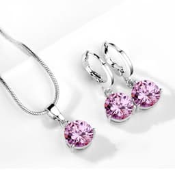 image-Water Drop Necklace Earring Set