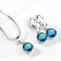 image-Water Drop Necklace Earring Set