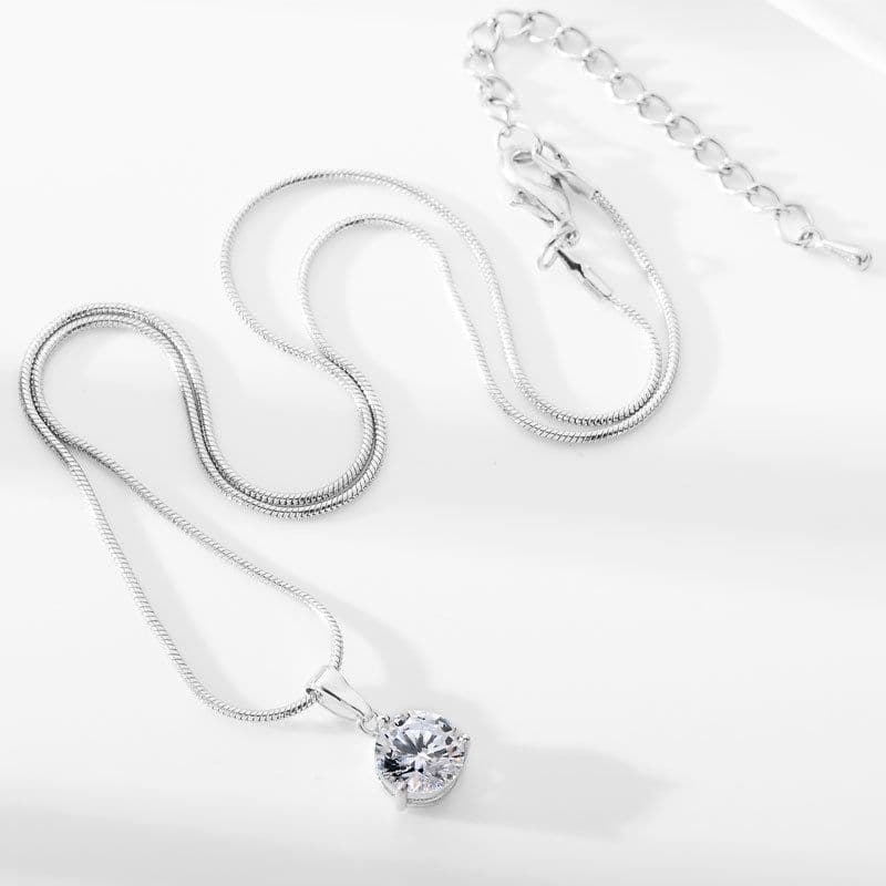 image-Water Drop Necklace Earring Set
