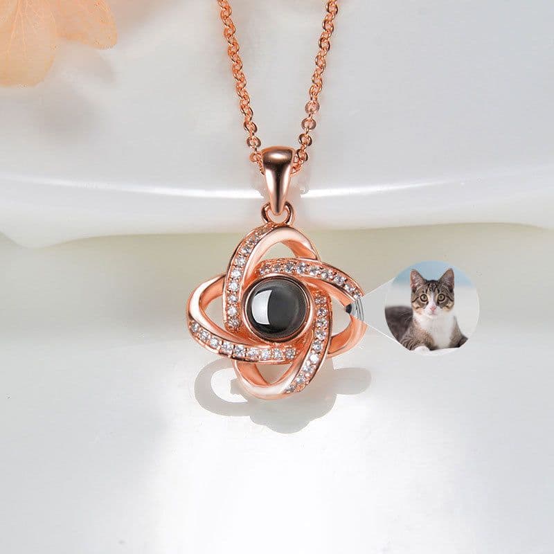 image-Original Projection Necklace Jewelry Gift with Hidden Love Words for Women